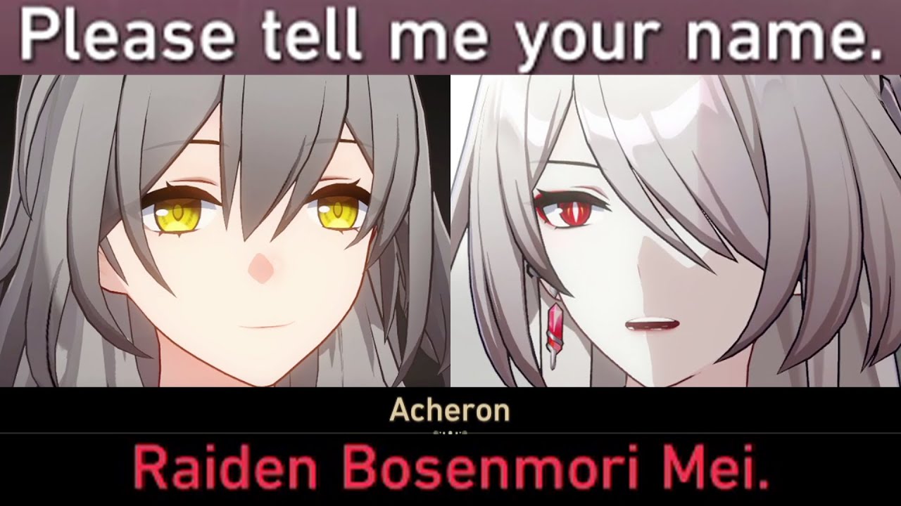 ACHERON TRUE NAME Cutscene Honkai Star Rail HSR