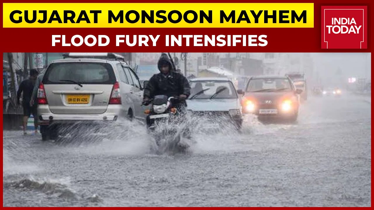 Heavy Rains Batter Gujarat, 200 People Stranded In Flood Waters, Over 2000 Moved To Safer Areas