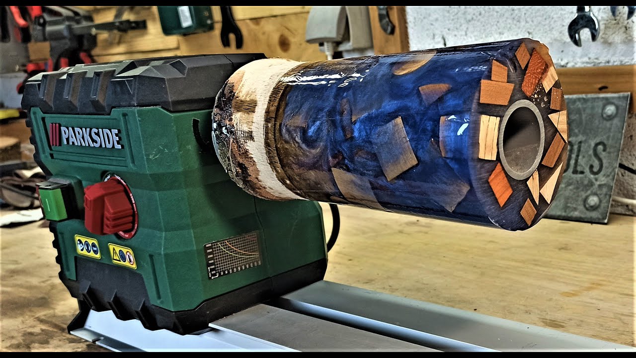 Parkside lathe - PSYCHEDELIC TURNING