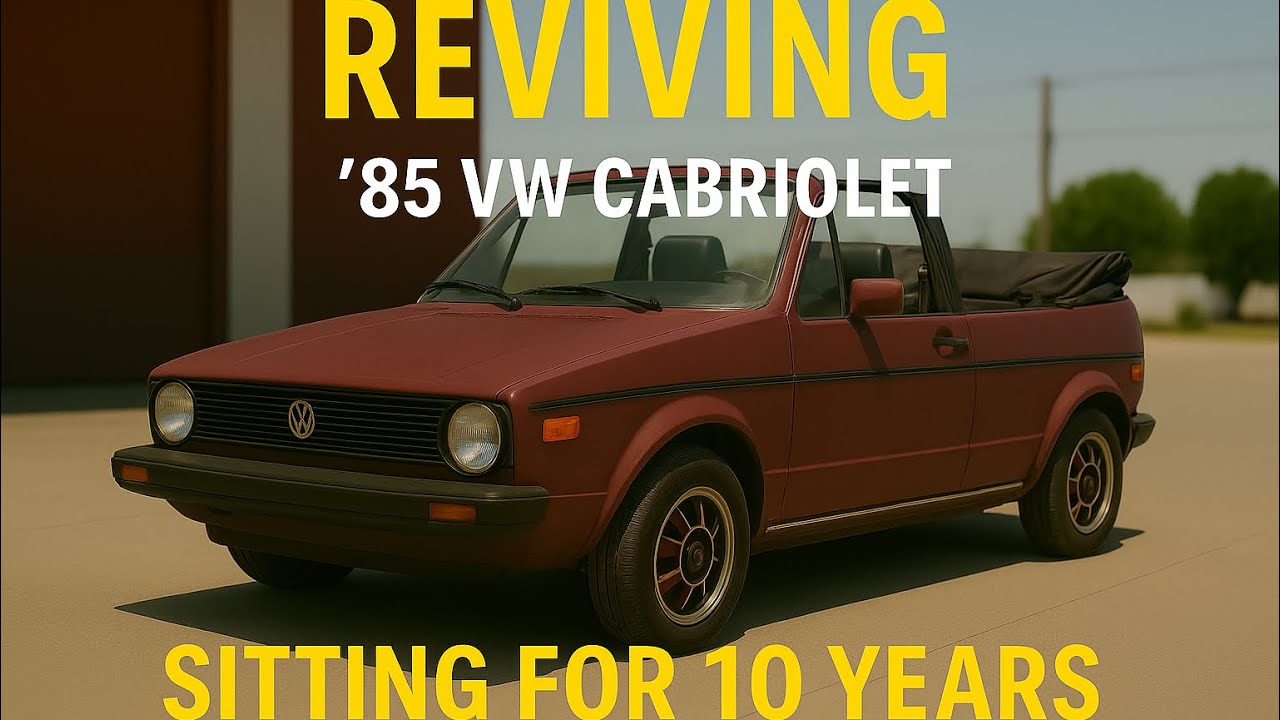 Возрождение Volkswagen Cabriolet 1985 года, простоявшего 10 лет!