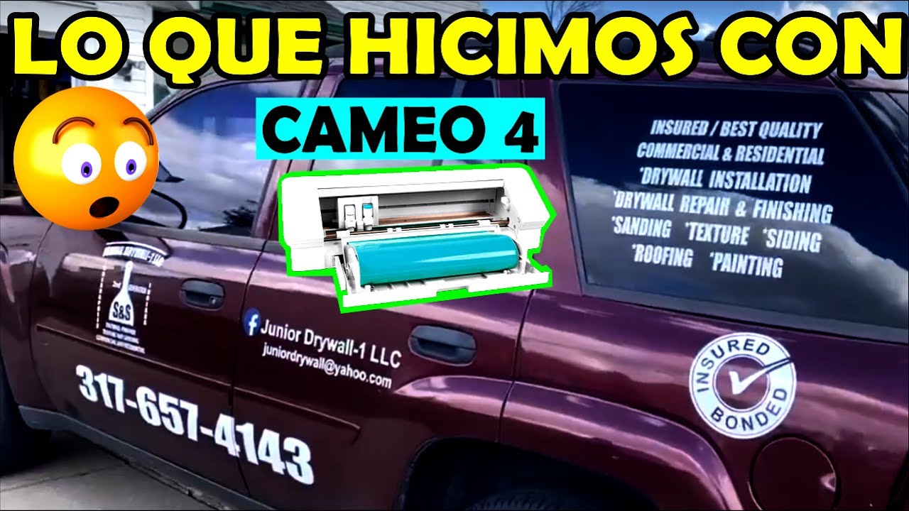 como hacer stickers para carros CAMEO 4 silhouette