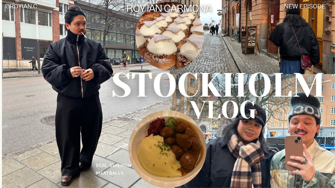 First time in Stockholm. Sweden Vlog /Food spots/ Clothing Stores / Coffee Shops / Museums .