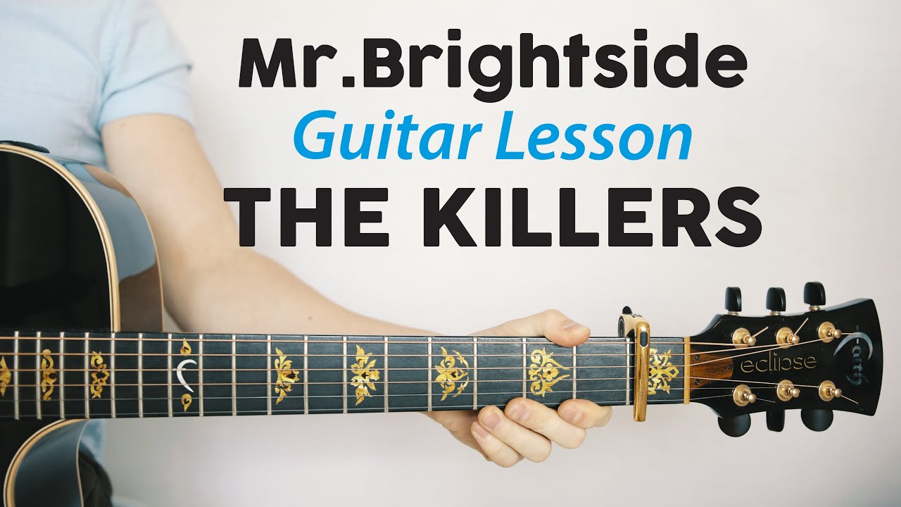 Mr Brightside: The Killers 🎸 Guitar lesson and PLAY-ALONG