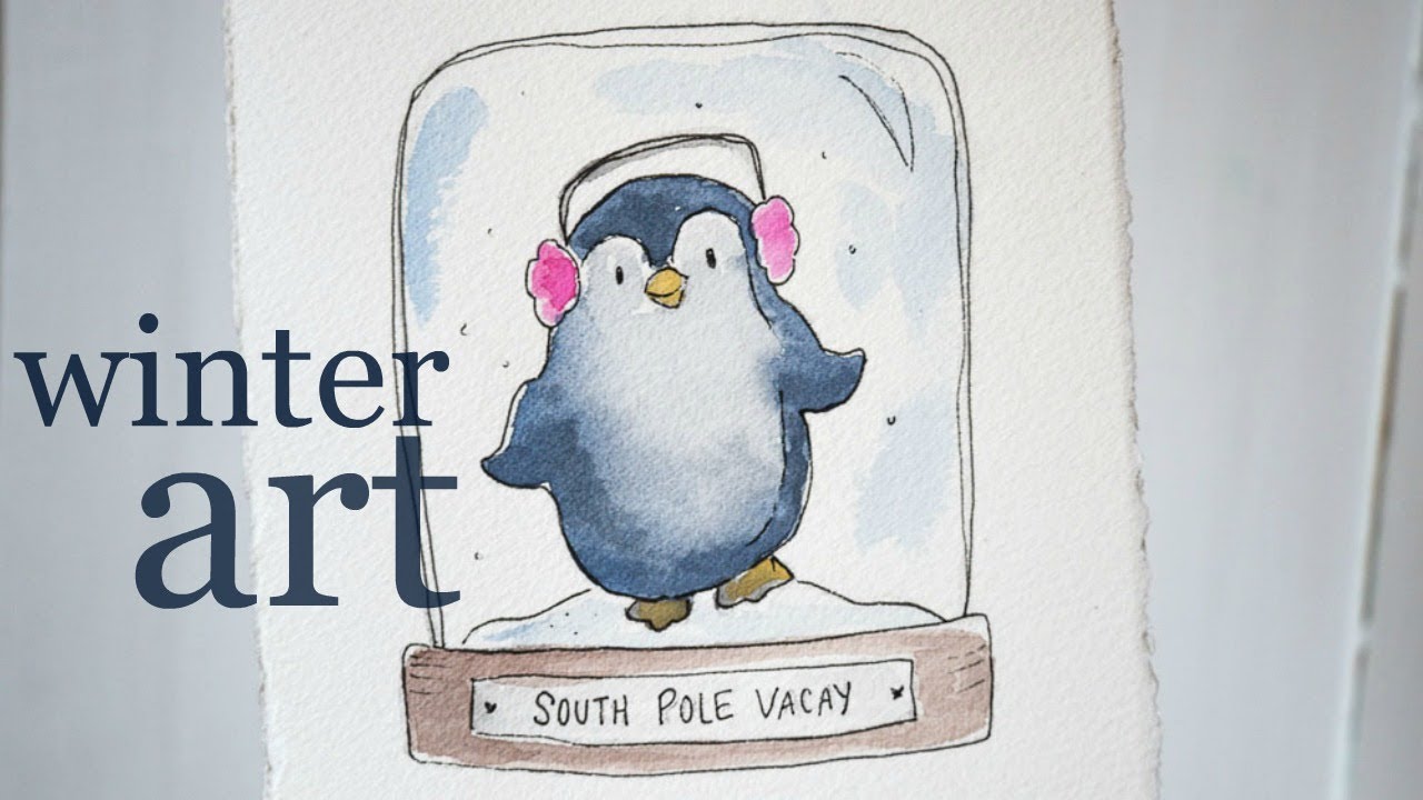 Winter Illustration Art Tutorial