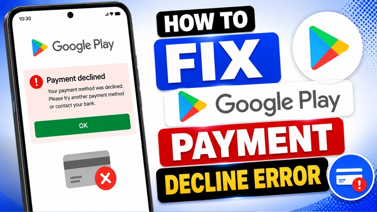 How to Fix Google Play Payment Decline Error