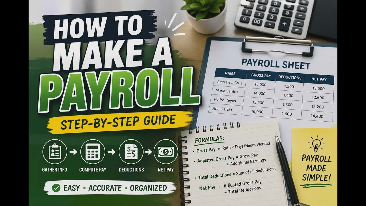 STEP-BY-STEP ON HOW TO CREATE A PAYROLL