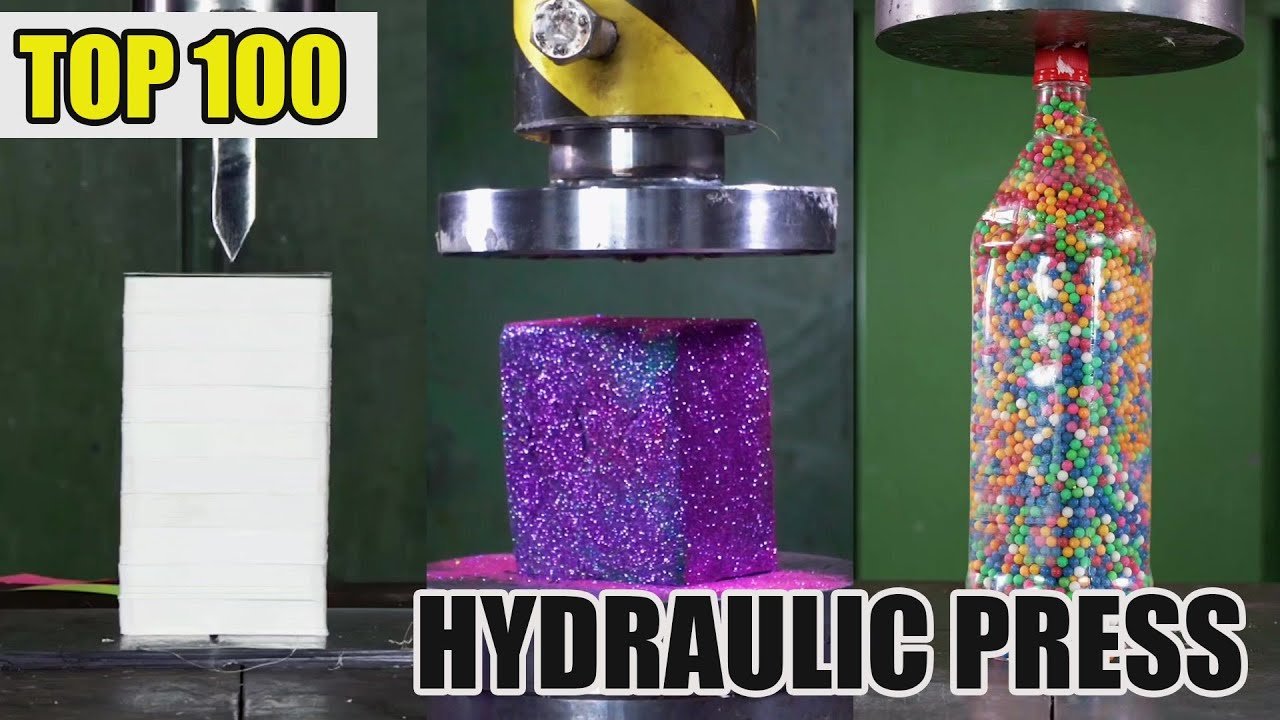 Top 100 Most Satisfying Hydraulic Press Crushes | Ultimate Crushing Moments Compilation #asmr