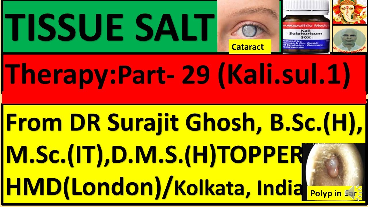 Tissue Salt Therapy: Part 29 (Kali Sulph-1)