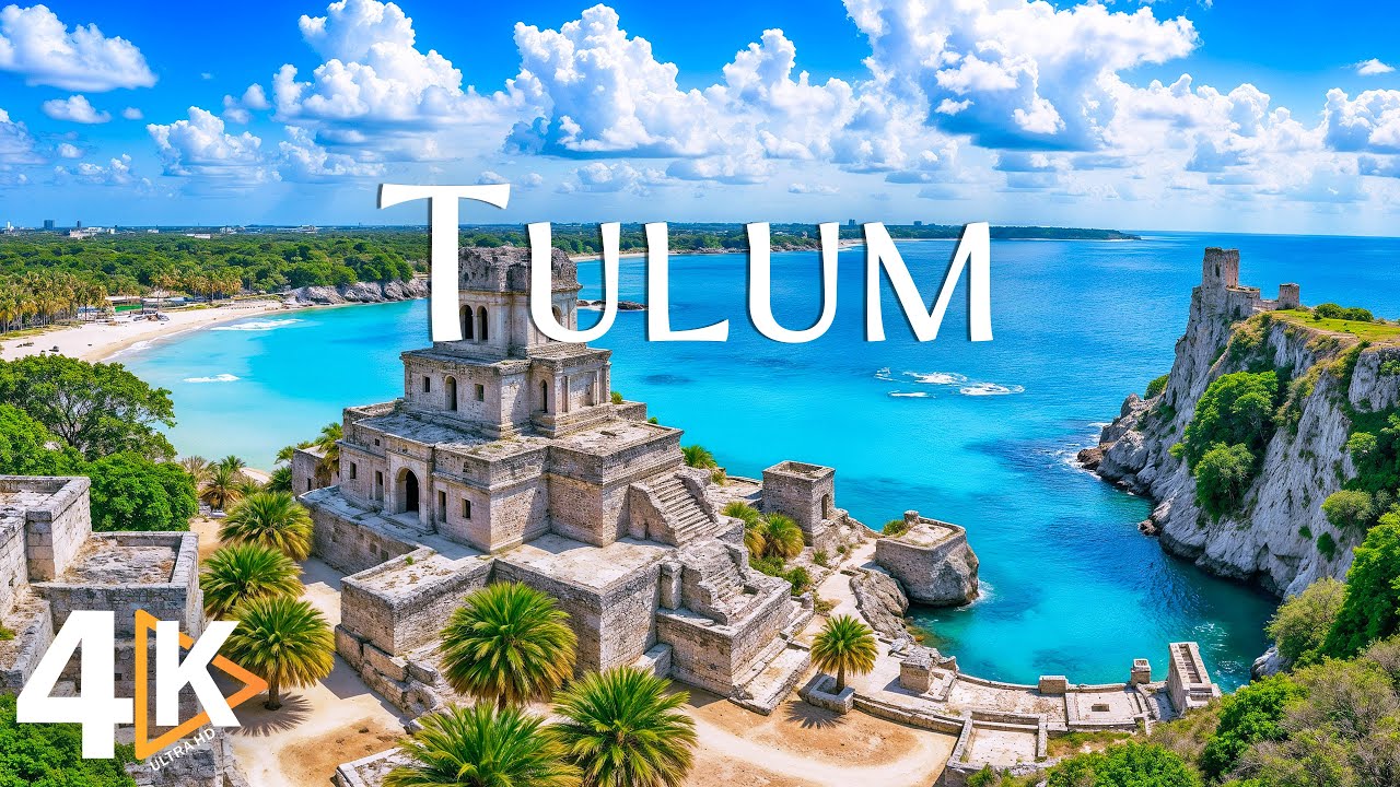 TULUM 4K UHD &bull; Mayan Ruins, Jungle Vibes & Turquoise Waves