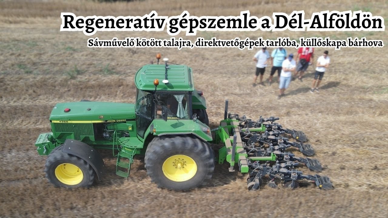 Sávművelő kötött talajra, direktvetőgépek tarlóba, küllőskapa bárhova - Regeneratív gépszemle