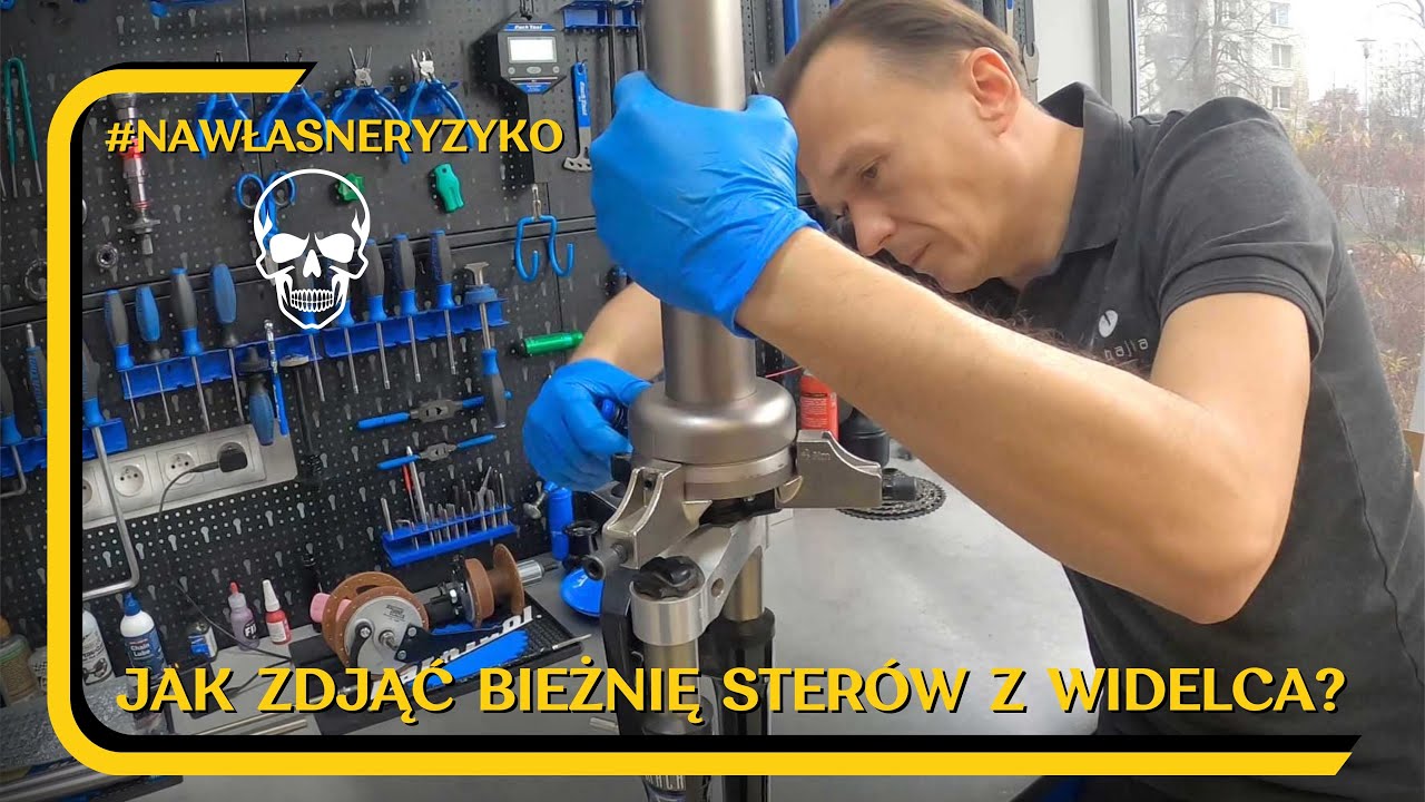 Jak zdjąć dolną bieżnię sterów? #bikeservice