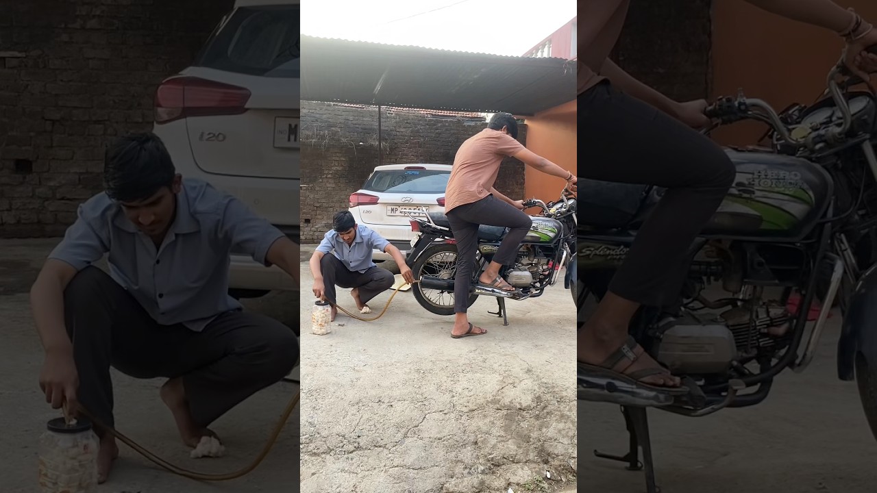 20sal purani vs newmodel splendor kitna pollution Karti Hai😱#shorts #dailyminivlog #minivlog #vlog