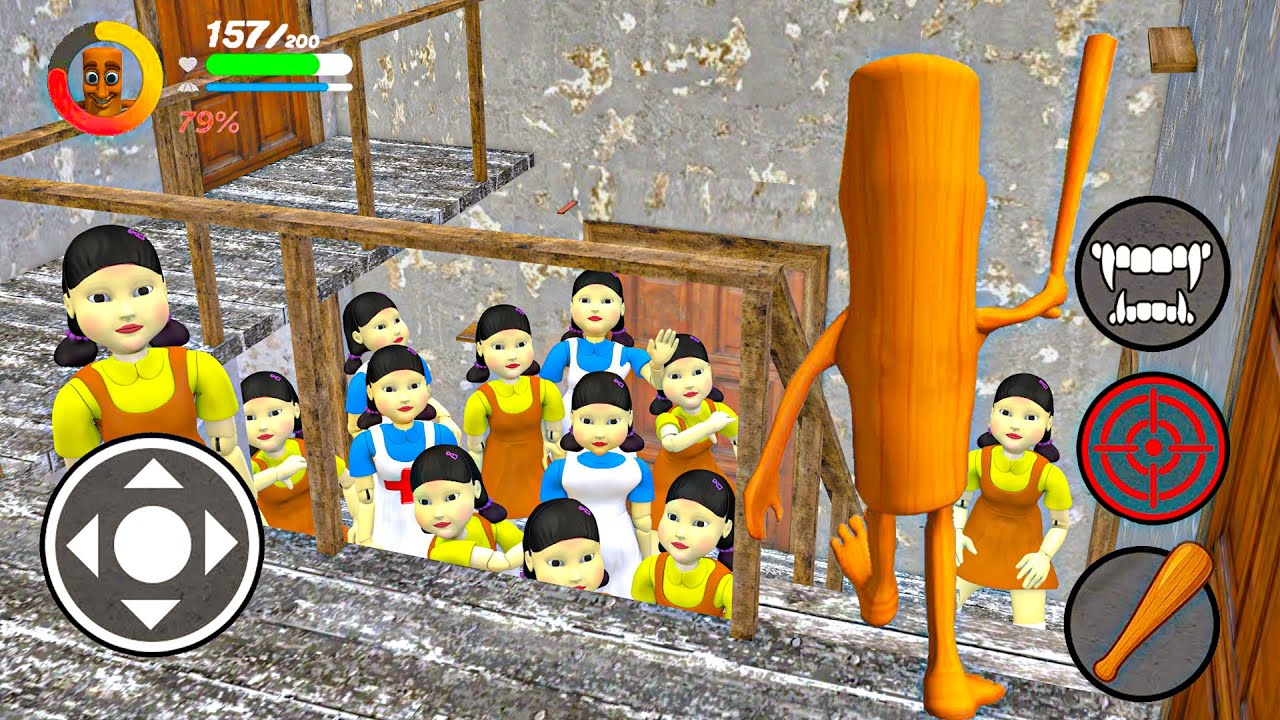 Playing as SpiderMan x Granny x Grandpa Game Doll Ballerina Cappuccina in Granny House