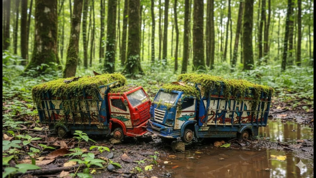 Berbudu Dan Menemukan Truk Oleng Wahyu Abadi Terbengkalai di Diorama Si Aa Zafran