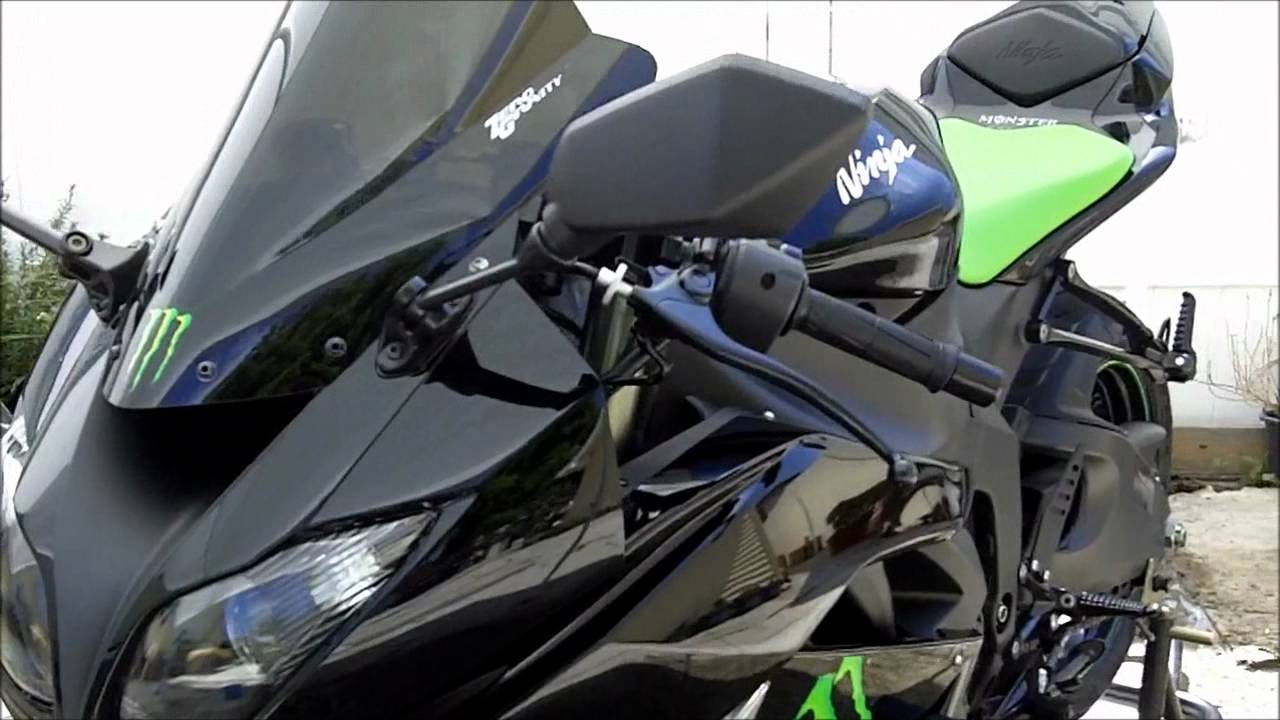 My 2009 Kawasaki Ninja ZX6R Special Edition MONSTER Energy Sportbike Walk Around Video