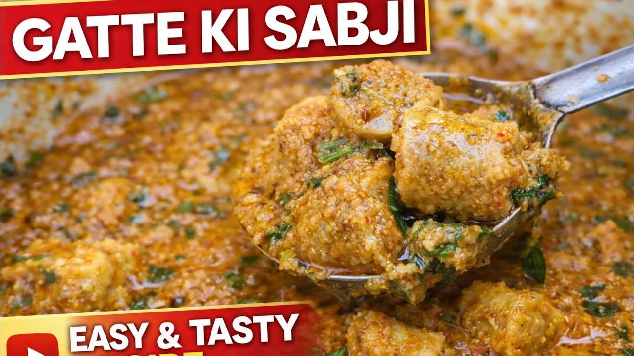 Gatte ki sabji recipe #villagefood #villagefood #recipe #recipe #cooking #cooking #besankegatte