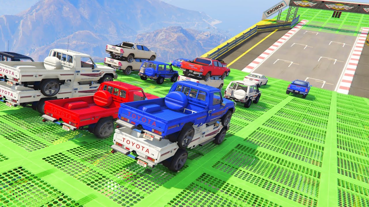 محاكي سيارات قراند 5 مع معرض شاص كبير ربع هايلوكس كبير لعبه سيارات تحدي النزله الاسطوري | GTA V 5