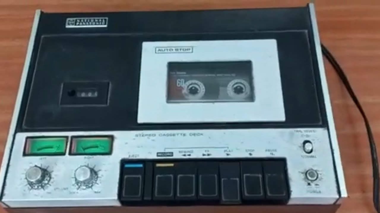 Toca fitas Panasonic RS-260US Stereo Cassette Deck, com defeito