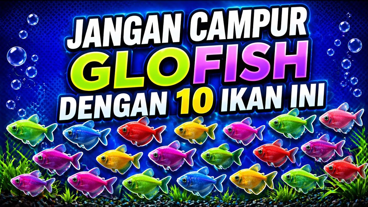 Jangan campur glofish dengan 10 ikan ini...