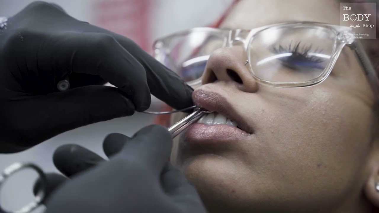 Smiley Piercing / Lip Frenulum instructional video and what to expect.