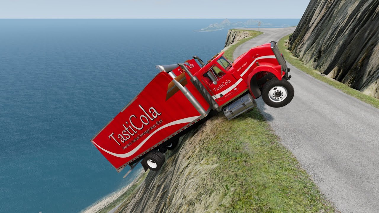 Cars Vs Cliff Roads #71 Beamng Drive [ Beamng Crashes]