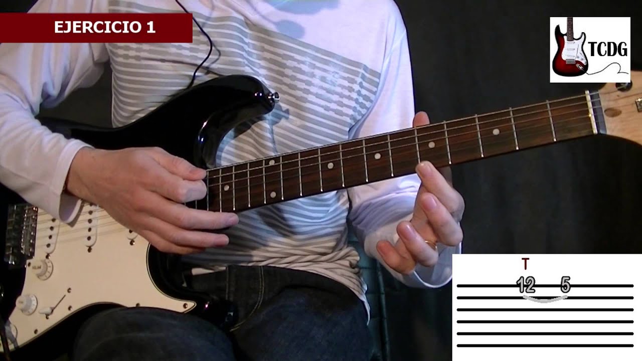Como Hacer Tapping en Guitarra El&eacute;ctrica #1 / Como Tocar Guitarra por Mario Freiria. Tutoriales TCDG