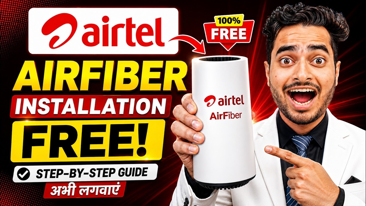 Airtel AirFiber Kaise Lagwaye | Airtel AirFiber Installation | Airtel Airfiber Plans, Review & Price