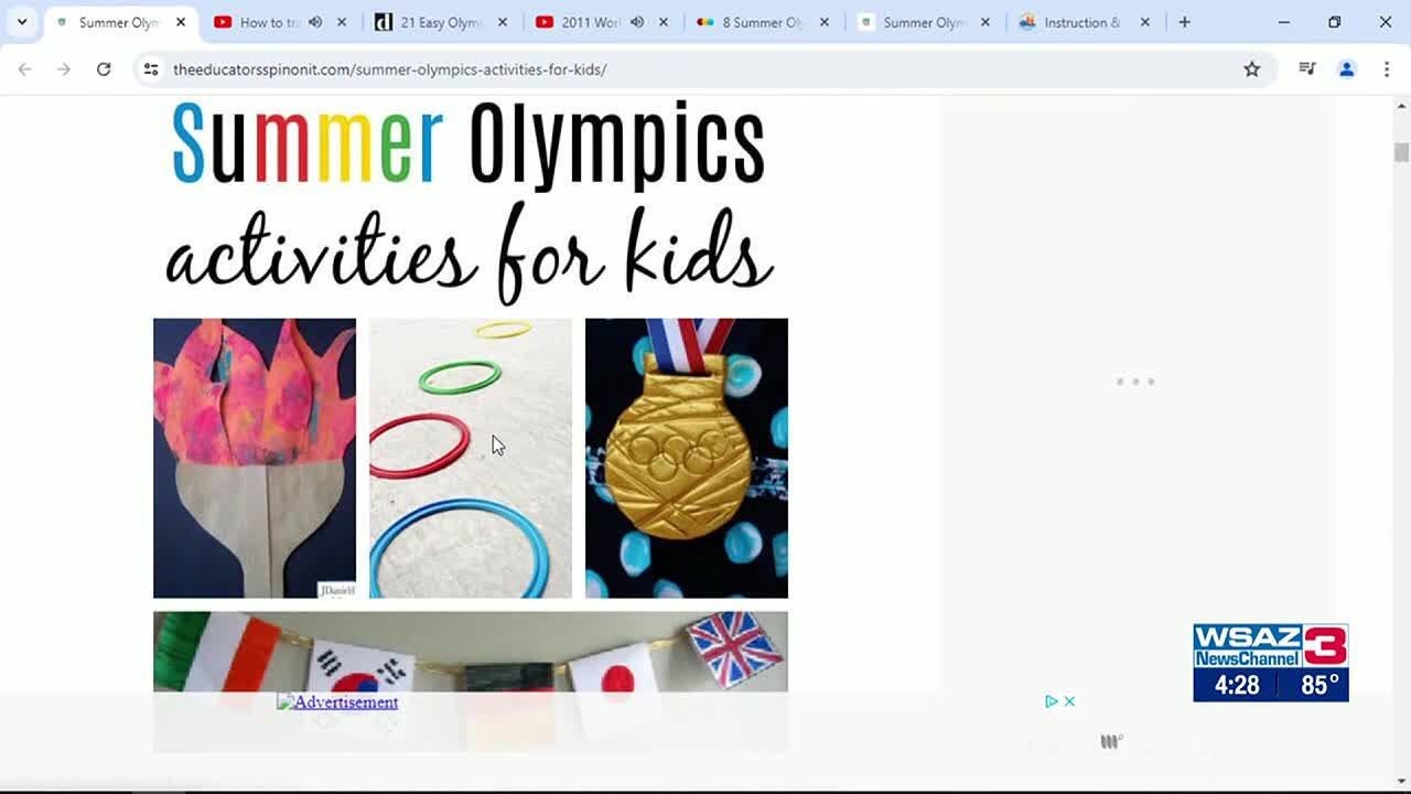 Summer Olympics And Learning Activities with Cabell County Schools