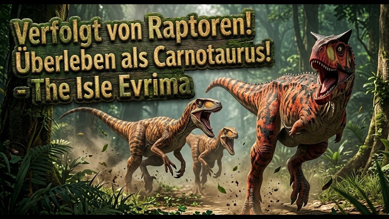 Verfolgt von Raptoren! Überleben als Carnotaurus! 🥩🦖 The Isle Evrima