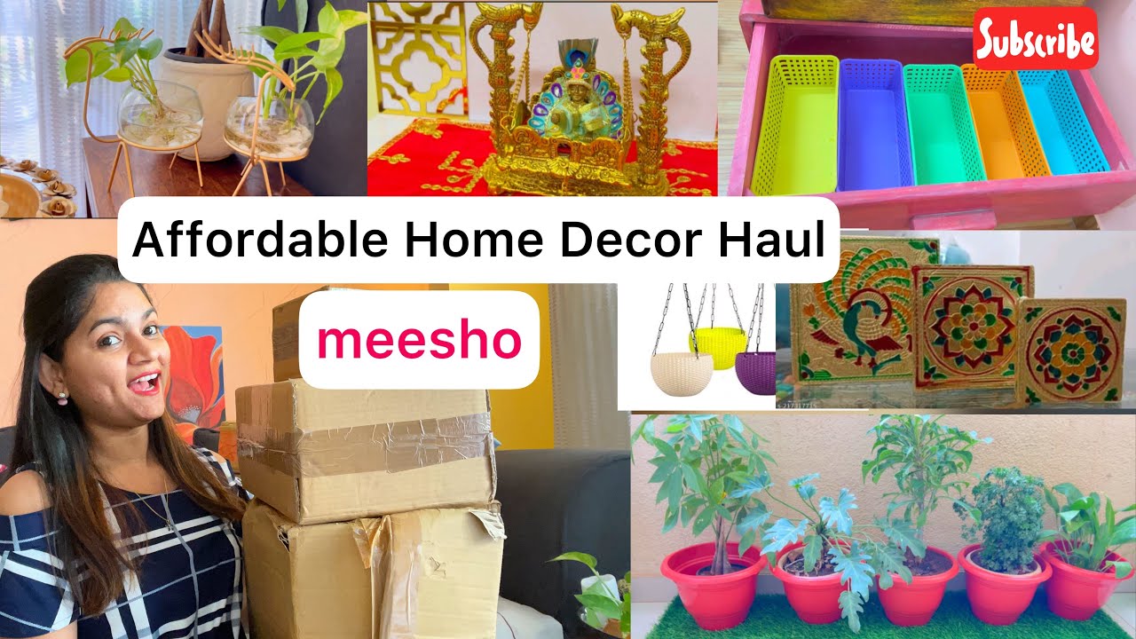 Huge *Meesho* Home Decor Haul || sabse saste and A1 quality👌🏼products-Part 1 