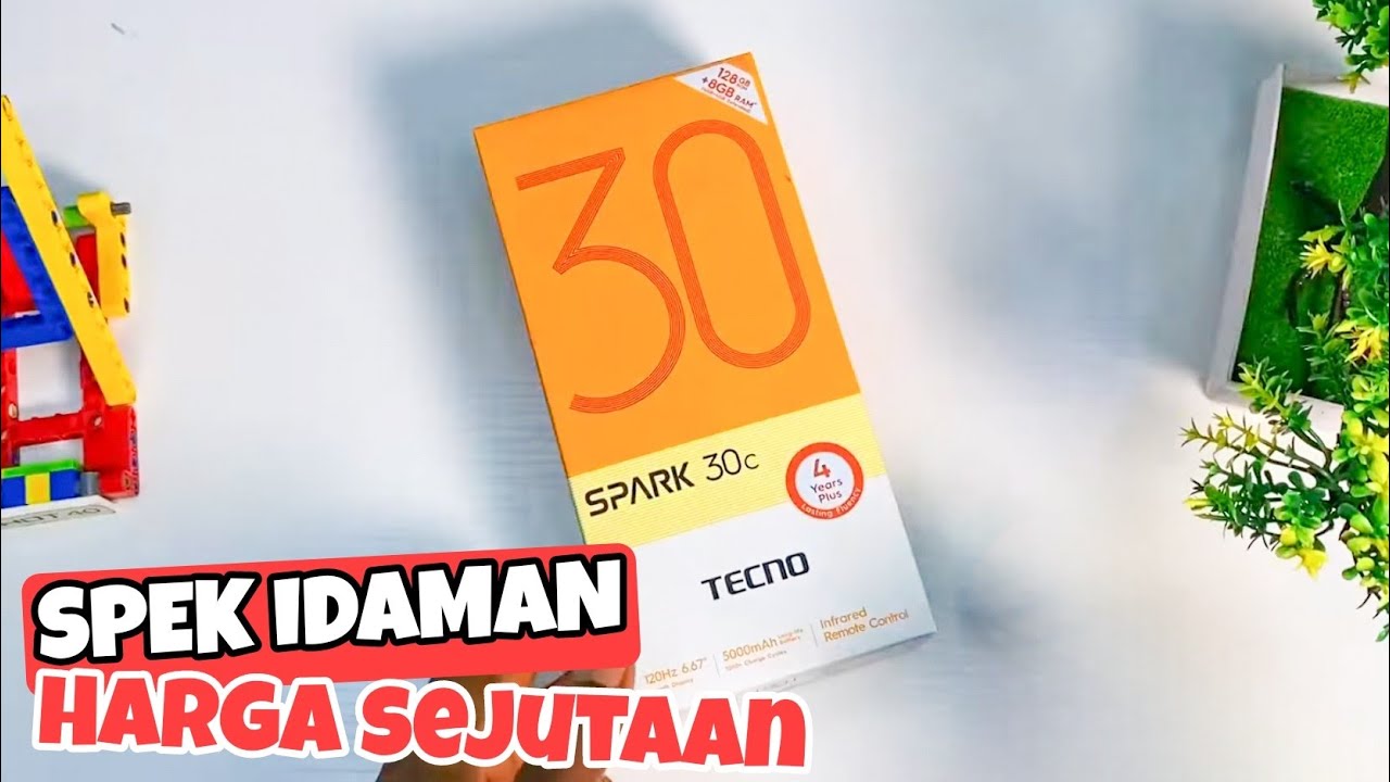 TECNO IS BACK!! SPEK IDAMAN HARGA SEJUTAAN - TECNO SPARK 30C