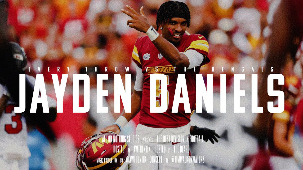Every Jayden Daniels Pass and Run vs Bengals- EPIC! 🔥