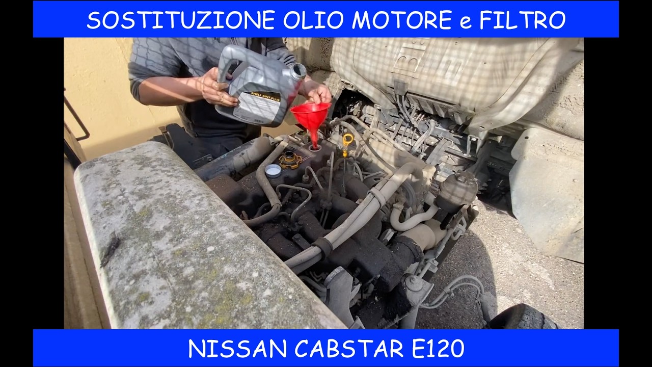 Tagliando: Olio motore e Filtro - Nissan Cabstar 3.0 Diesel - ITA