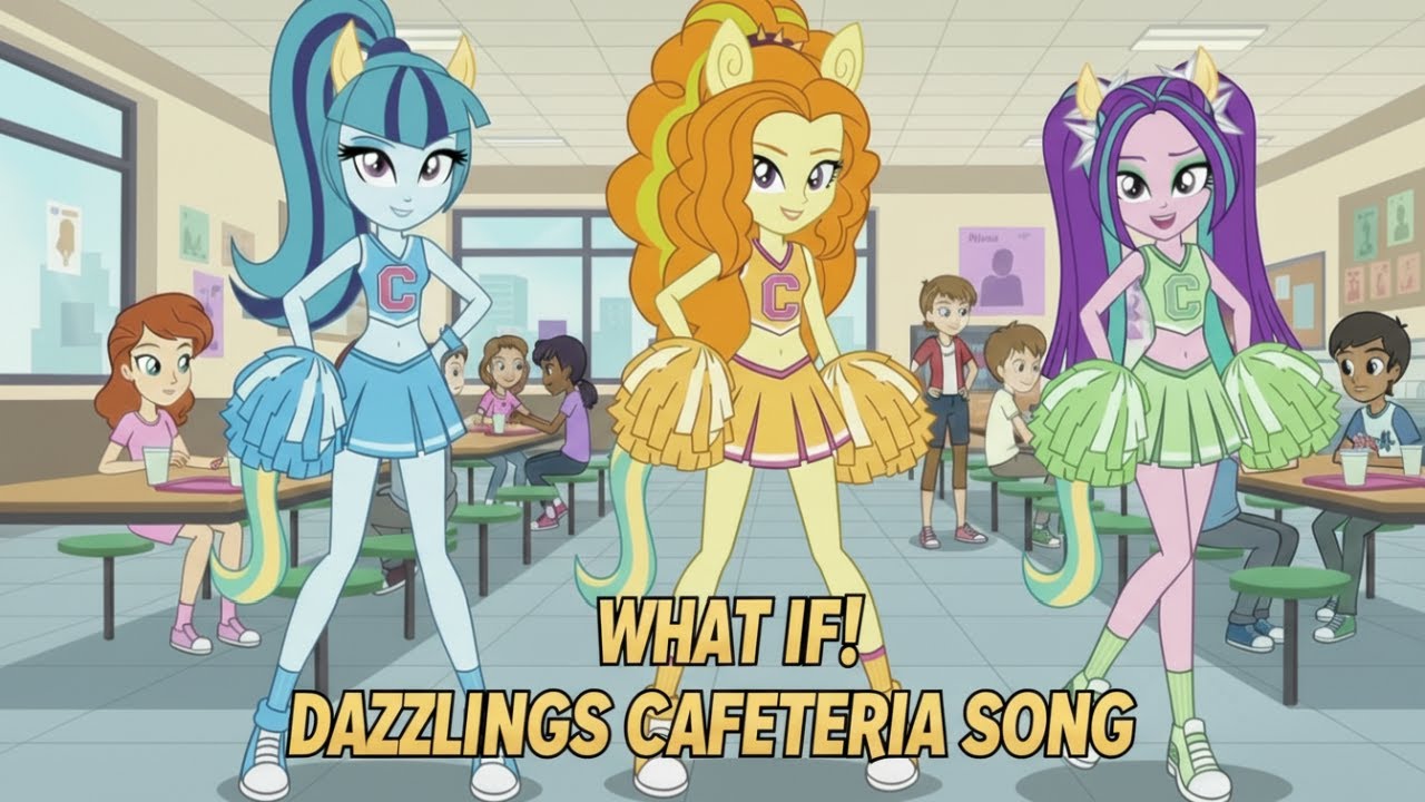 Equestria Girls What if the Dazzlings Got There Before Twilight Sparkle Cafeteria Song AI Generated