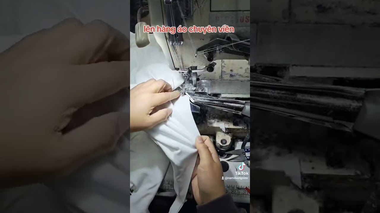 Gắn cử viền m&aacute;y kansai may chuẩn #maymay #thờitrang #hocmay #maycatvai #aocotron #quanlot #sewing