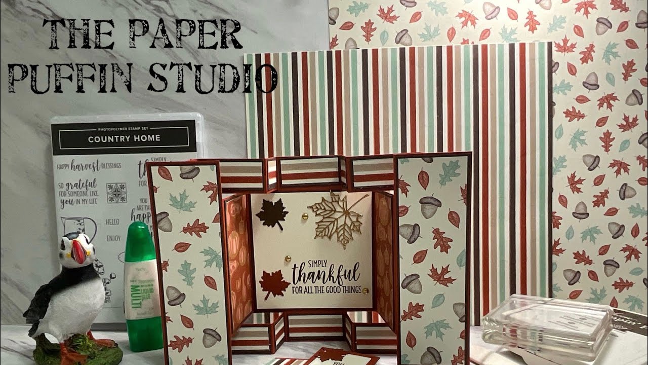 Double trifold card