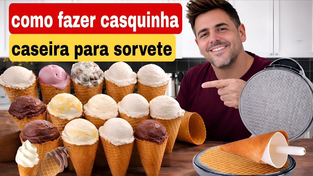 LUCRO ALTO COM CASQUINHA CASEIRA PARA SORVETE F&Aacute;CIL DE FAZER E VENDER 