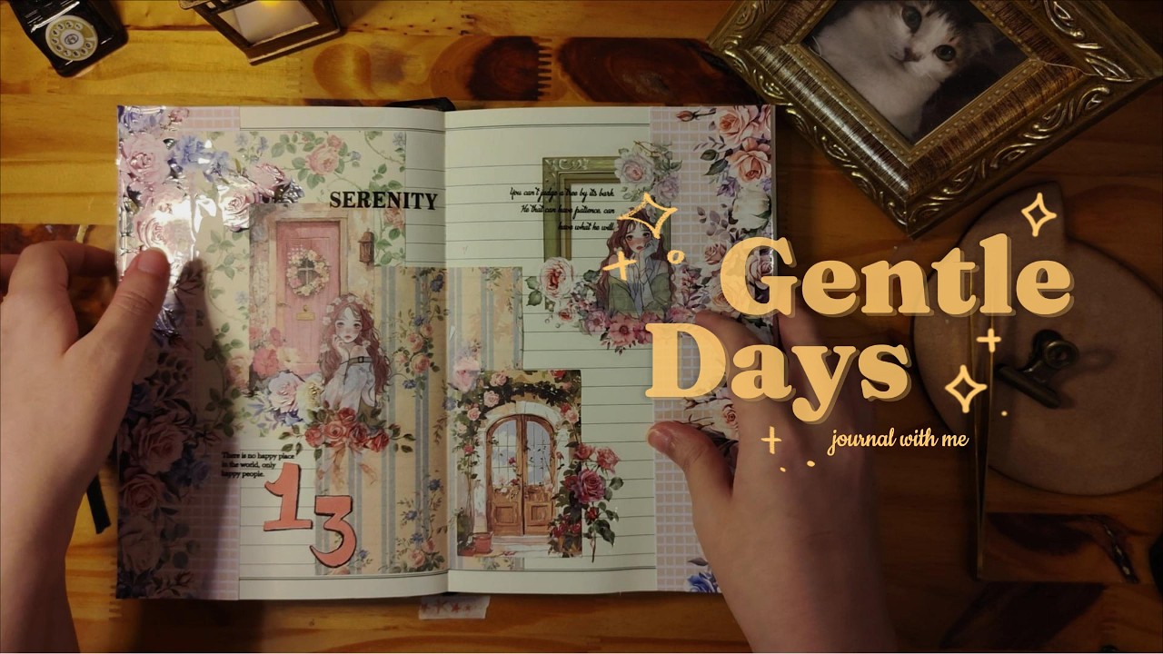 scrapbook with me!| #12✨ |Hora de paz e sossego ✨| No Talking #scrapbooking