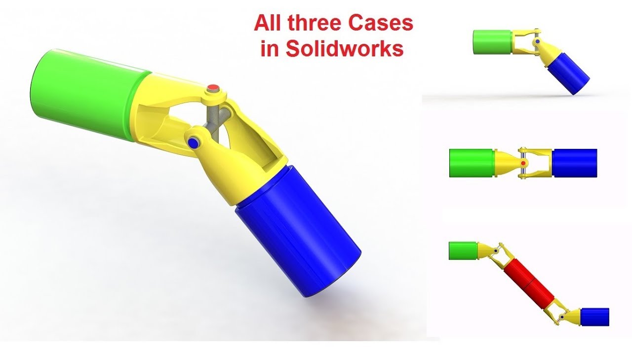 Universal Joint Assembly and Motion Study Tutorial in Solidworks