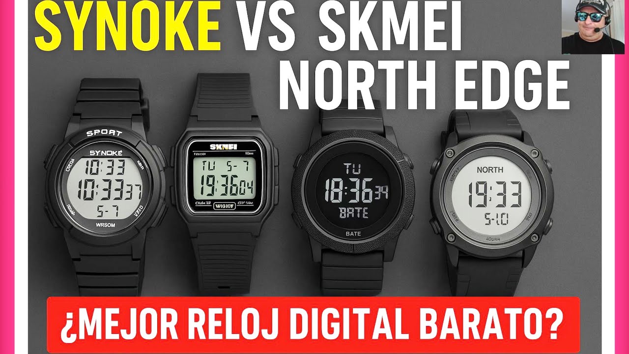 ¿Cual es el mejor reloj digital barato?Synoke vs SKMEI vs North Edge - ¡Comparativa Brutal!