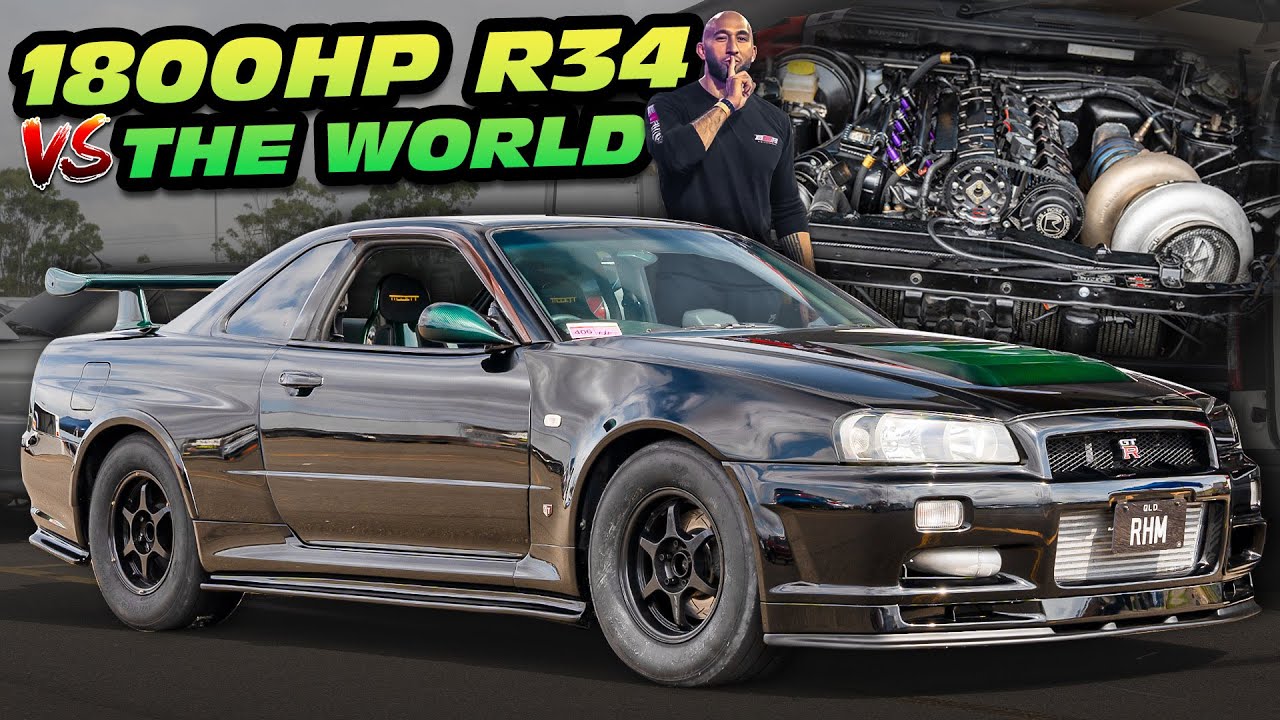 1800HP R34 GTR CALLS OUT 2000HP Lambo! (Australia's Racing Scene - 1500HP Evo, 1100HP AWD Civic)