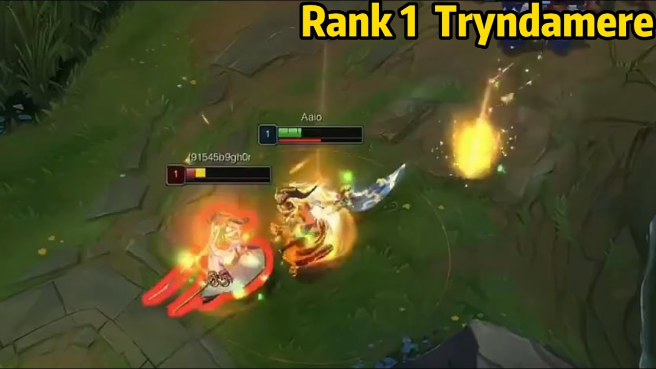 Rank 1 Tryndamere: This Level 1 Solo Kill is AMAZING! *20 Kills in Master Elo*