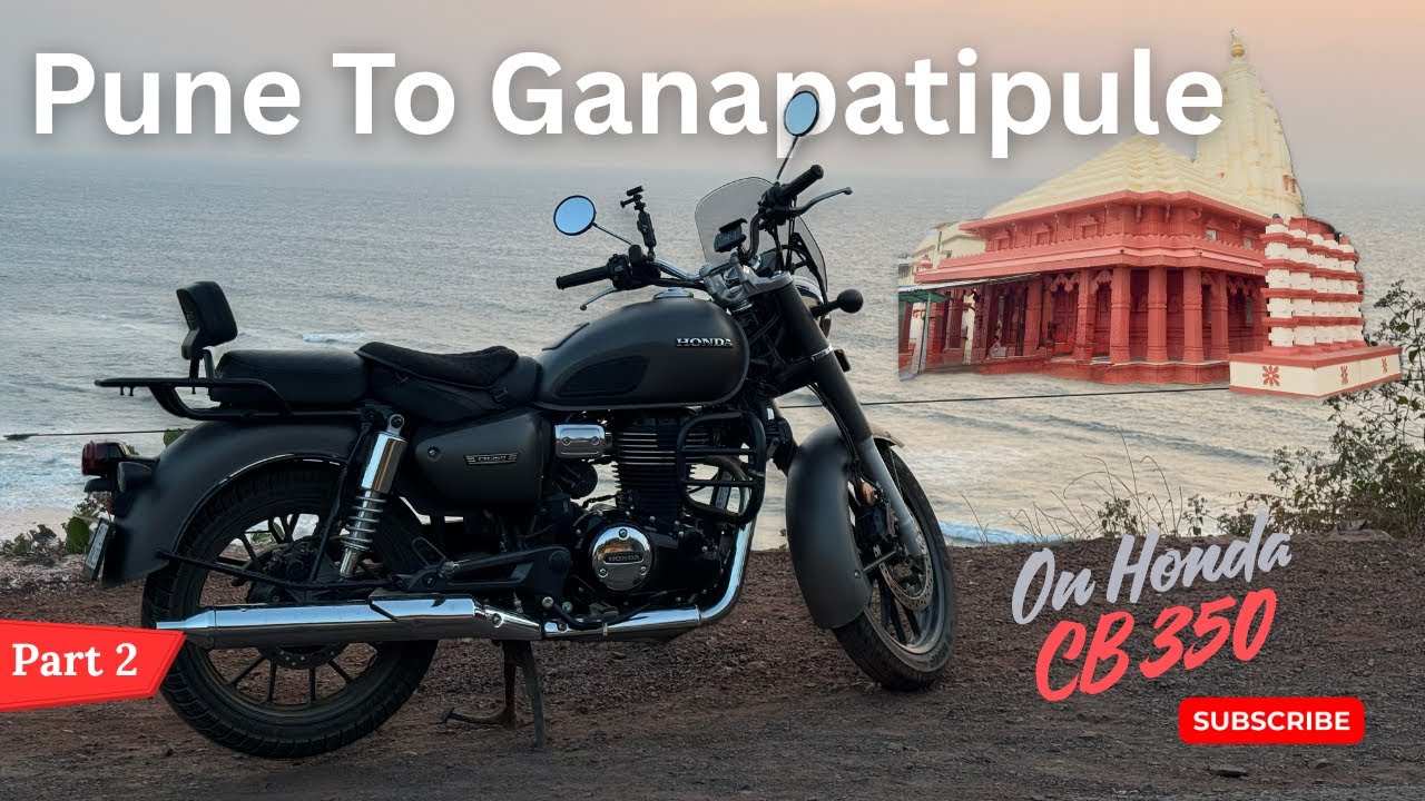 Pune to Ganpatipule | Part 2 | On Honda CB 350 #hondacb350 #ganapatipule  #motovlog