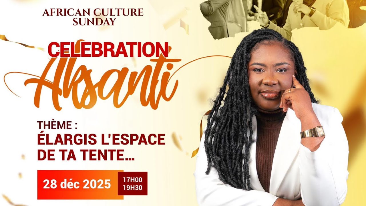 AFRICAN CULTURE SUNDAY|| Thème : élargis l’espace de ta tente...|| Pasteur Chloé YANDOLI K.
