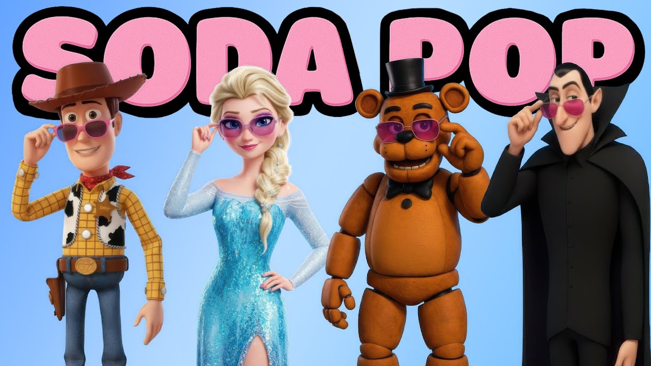 SODA POP x TOY STORY 🆚 FROZEN 🆚 FIVE NIGHTS AT FREDDY'S 🆚 HOTEL TRANSYLVANIA 🎶🎵 Who Is Best?