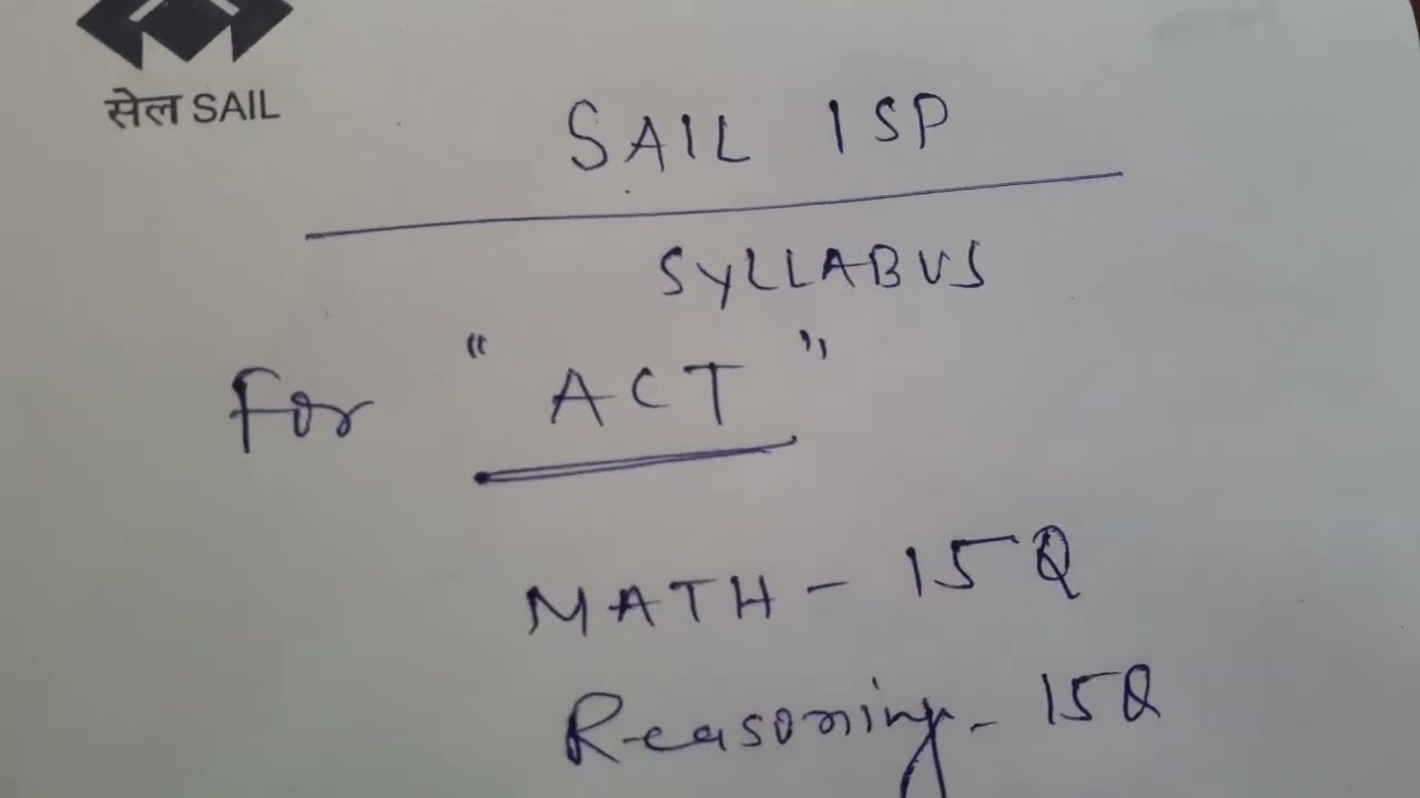 ##ACT SYLLABUS OF SAIL BURNPUR...