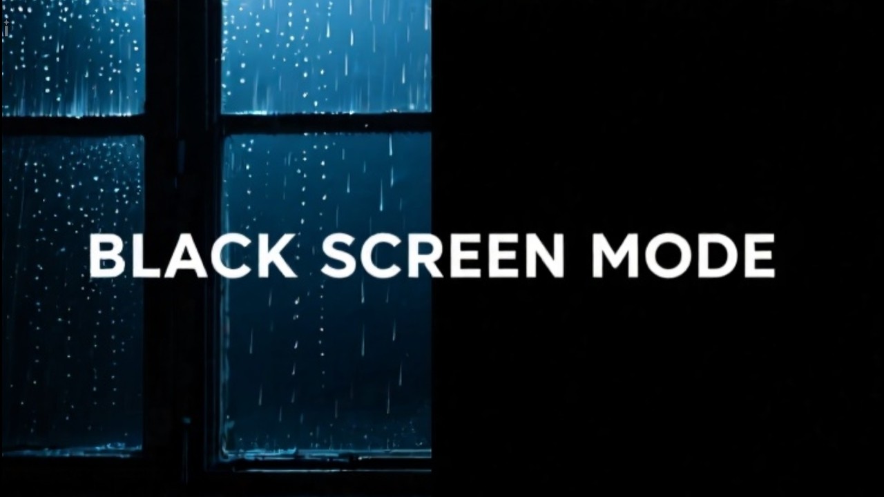 Rain Sounds for Sleeping Black Screen | Heavy Thunderstorm for Insomnia (10 Hours)