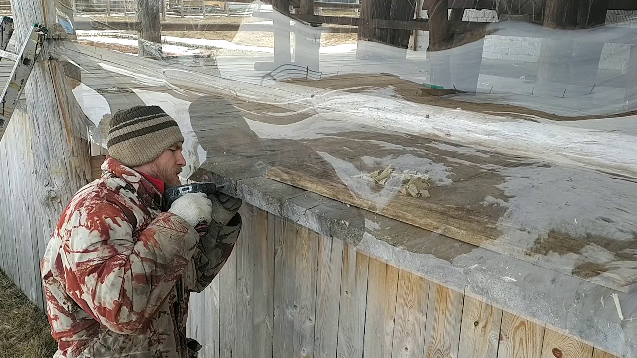 Монолитный поликарбонат. Остекление террасы.