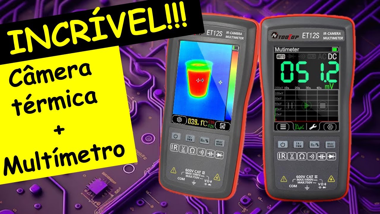 TOOLTOP ET12S - Excelente câmera térmica com multímetro gráfico integrado por um precinho.....