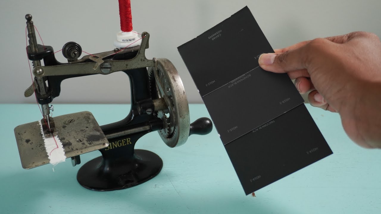 One Quick Way To Touch Up Black Paint On Vintage Sewing Machines
